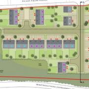 The planned new housing estate on the site of a former youth centre in Runcorn