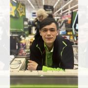 Asda Ellesmere Port employee Alex as been hailed as a &quot;credit to the store&quot;. Picture: Asda.