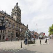 Chester Town Hall Square.