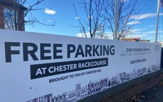 Free parking will be available at Chester Racecourse.