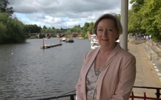Samantha Dixon MP by the River Dee in Chester.