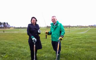 A new set of saplings have been planted to create Houndslough Wood, which will join Delamere Forest.
