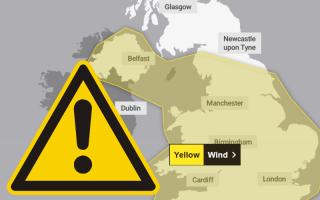 A yellow weather warning has been issued today (Monday)  by the Met Office.