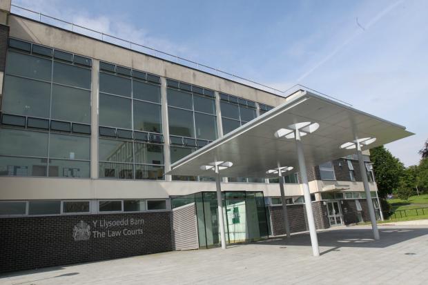 CCTV footage of a violent incident at a St Asaph public house was played to Mold Crown Court 